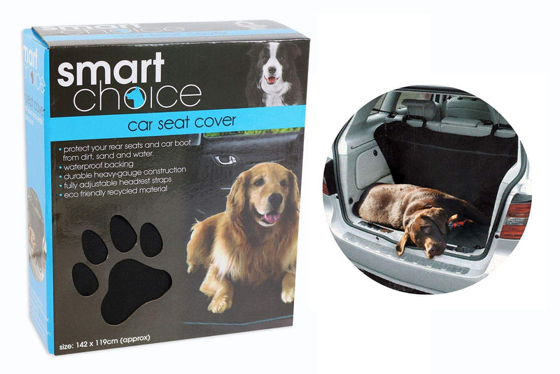 Smart Choice Waterproof Car Seat Cover, Black, 0.63 kg - PawsPlanet Australia