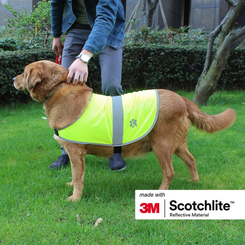 Salzmann Reflective Dog Jacket made with 3M Scotchlite, High Visibility Coat for All-Sized Dogs with straps, Size XS, 2 per pack - PawsPlanet Australia