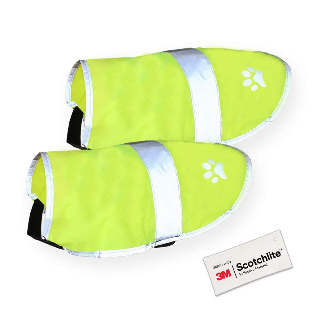 Salzmann Dogs 3M Scotchlite Reflective Jacket, High Visibility Coat with straps, Size L, 2 per pack - PawsPlanet Australia
