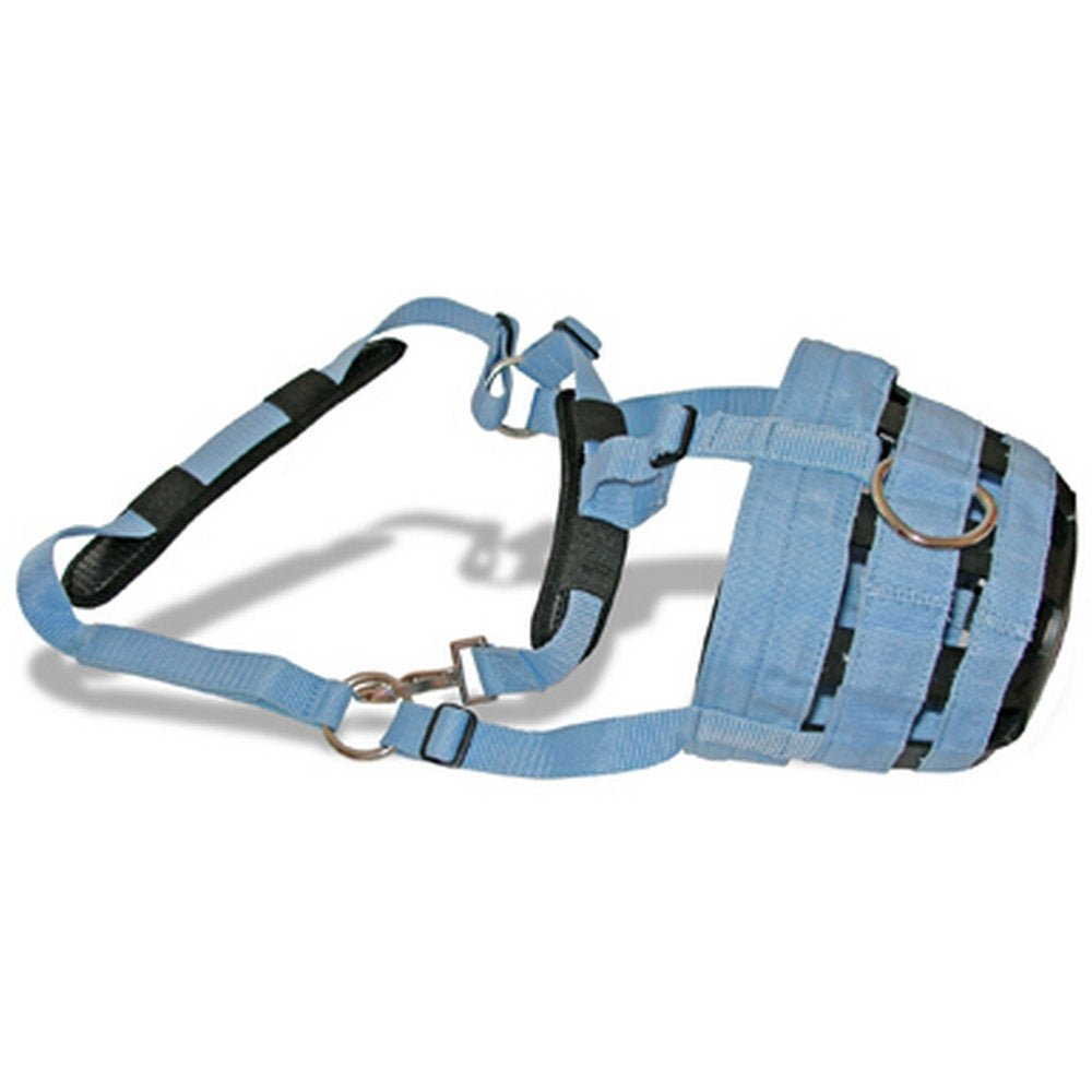 Jumpers Horse Line Comfort Grazing Muzzle Full Size Baby Blue - PawsPlanet Australia
