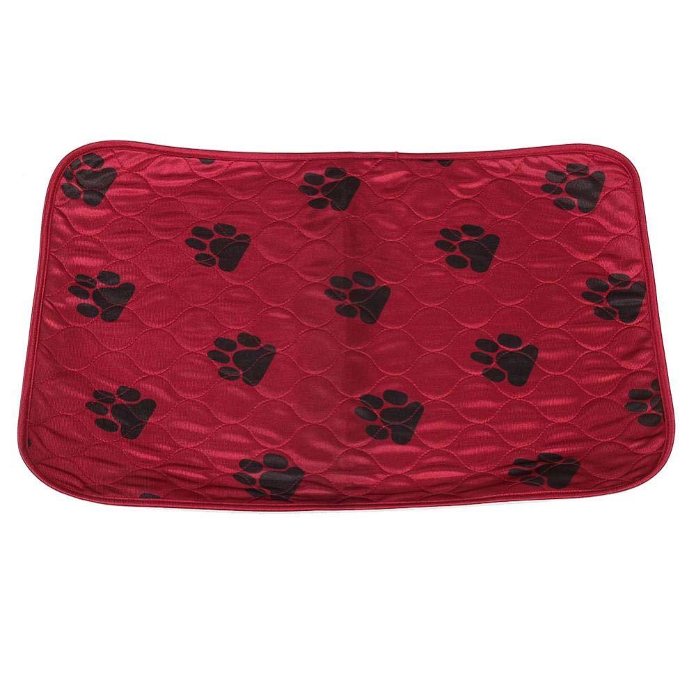 Reusable Waterproof Dog Pee Pad Bed Urine Mat for Pet Dogs Cats(40 * 60Cm-Red) - PawsPlanet Australia
