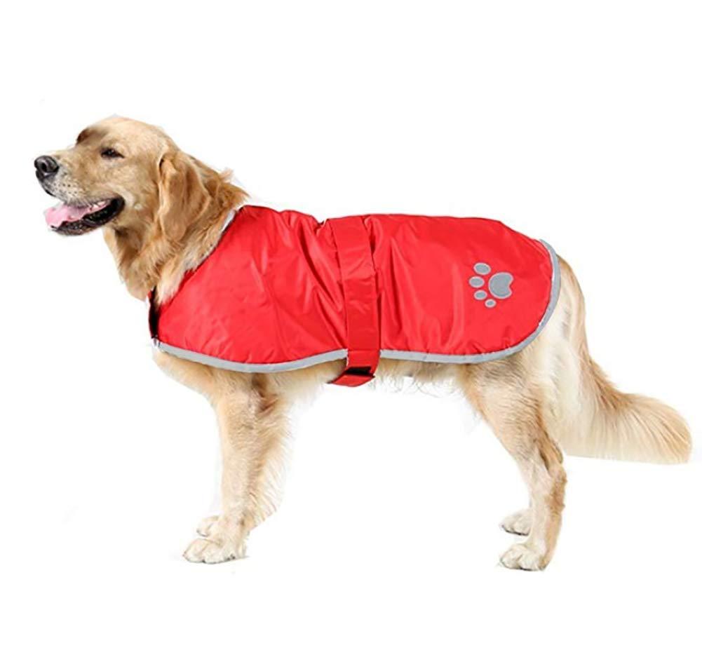Morezi Waterproof Windproof Reversible Dog Vest Winter Coat Warm Dog Apparel Cold Weather Dog Jacket for Small Medium Large dogs - Red - XL - PawsPlanet Australia