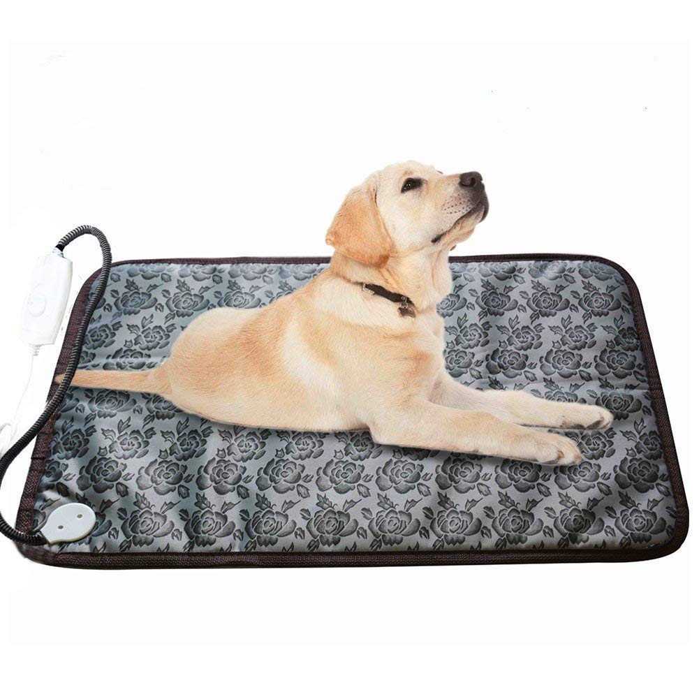 RIOGOO Pet Heating Pad, Dog Cat Electric Heating Pad Waterproof Adjustable Warming Mat with Chew Resistant Steel Cord 71x45cm big heating pad - PawsPlanet Australia