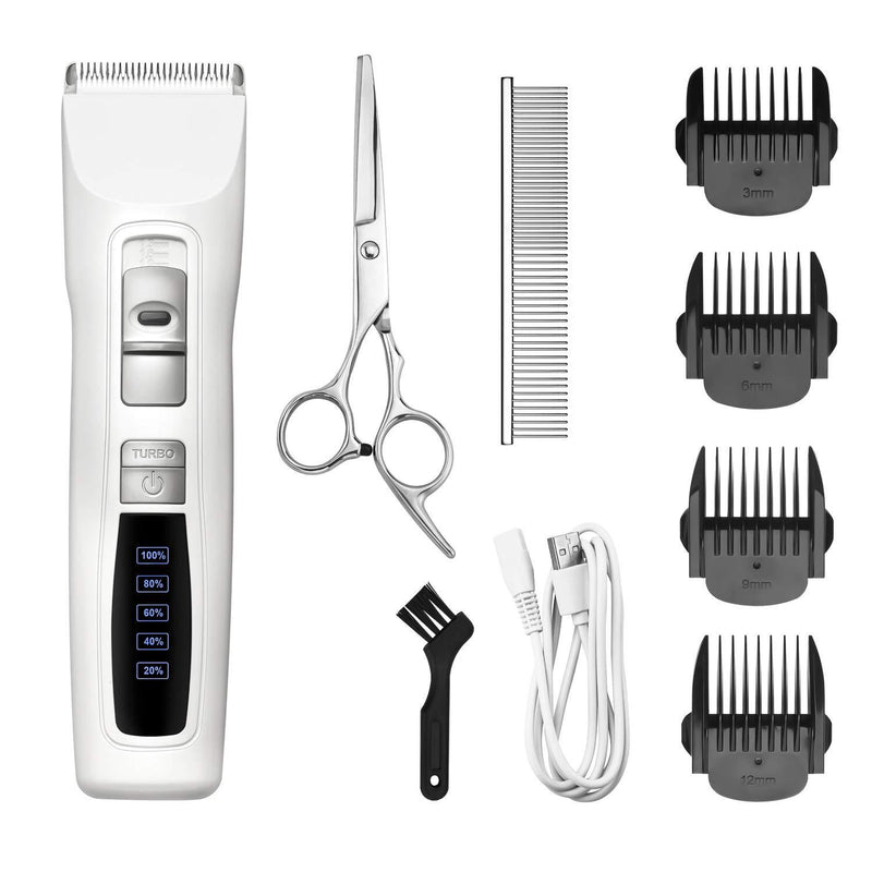 Bousnic Dog Clippers 2-Speed Cordless Pet Hair Grooming Clippers Kit - Professional Rechargeable for Small Medium Large Dogs Cats & Other Pets - PawsPlanet Australia