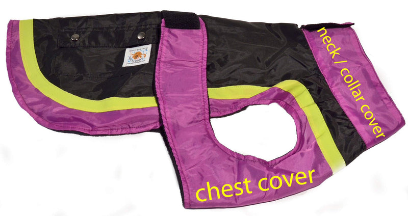 SmartHounds Lightweight Waterproof dog coat for medium dogs. Collar and Chest Covering M - PawsPlanet Australia