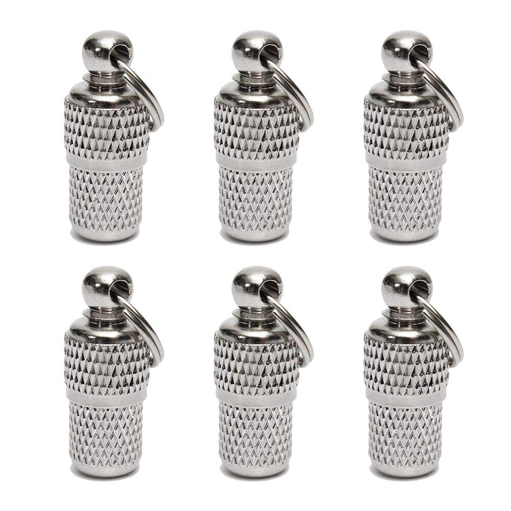 KnR Harmony Pet ID Tube Tag Barrel 6 Pcs Stainless Steel Anti Lost Dog Cat ID Tag Address Name Label for Cat Dog Puppy Collar - PawsPlanet Australia