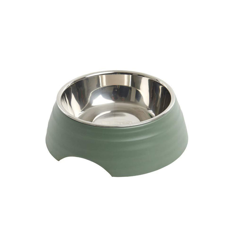 Buster Frosted Ripple Bowl, Dusty Green, M - PawsPlanet Australia