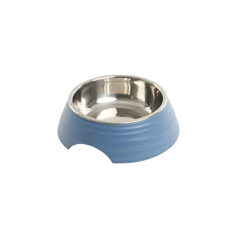 Buster Frosted Ripple Bowl, Dusty Blue, S - PawsPlanet Australia