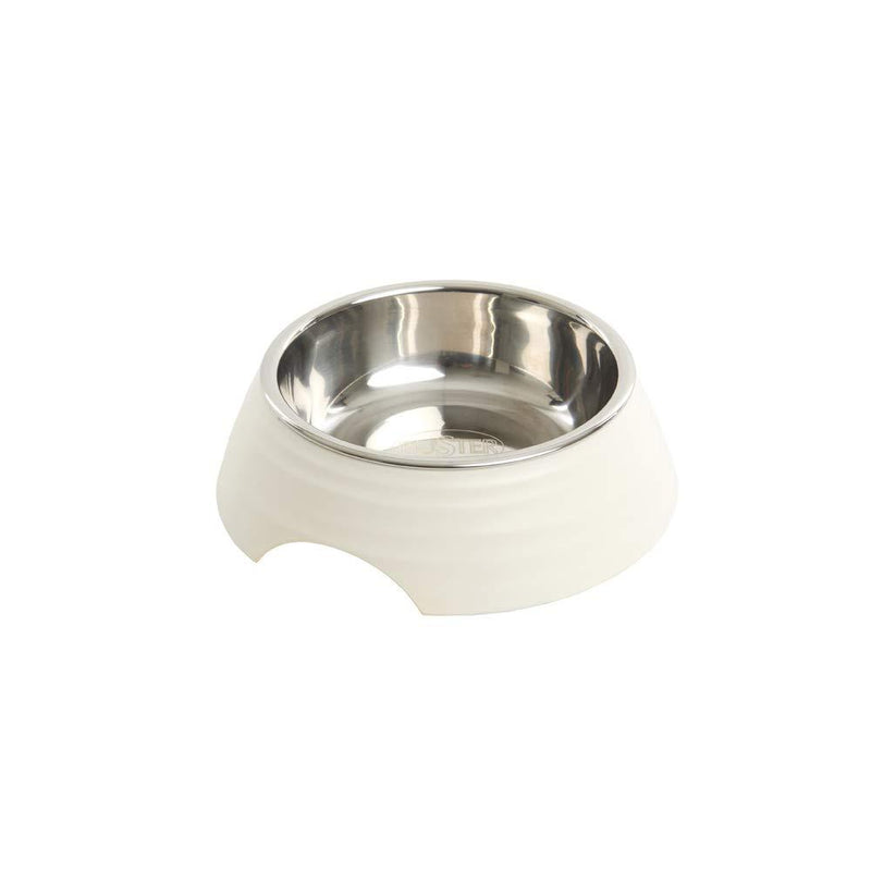 Buster Frosted Ripple Bowl, Matte White, S - PawsPlanet Australia