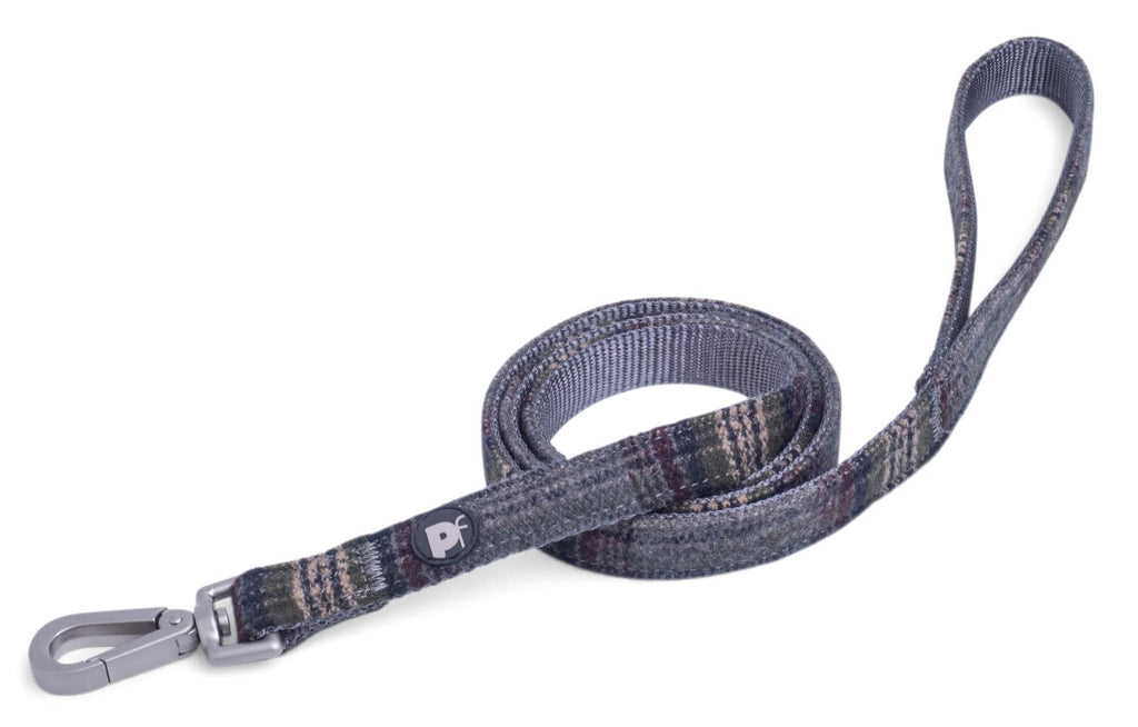 Petface Grey Tweed Lead, Medium - PawsPlanet Australia