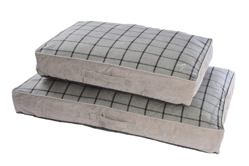 Gorpets Camden Sleeper Medium (56x81x13cm) Grey Check - PawsPlanet Australia