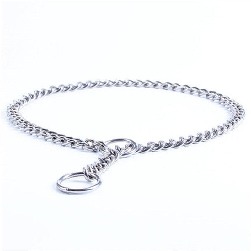 JWPC Stainless Steel P Chock Metal Chain Training Dog Pet Collars Necklace Walking Training Pet Supplies for Small Medium Large Dogs,50cm 3.0mm*50cm - PawsPlanet Australia