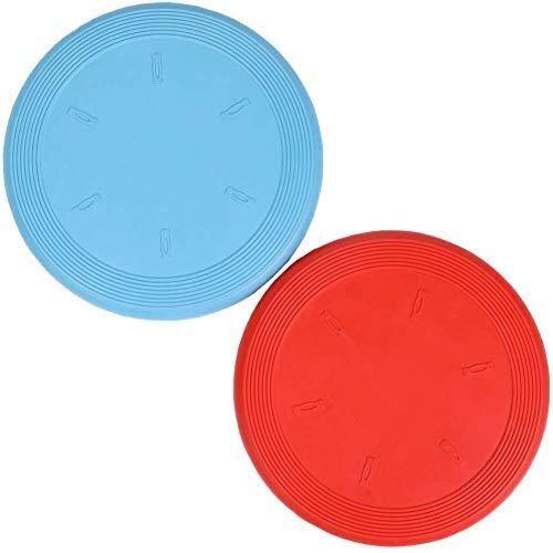 Dog Flyer Toy, Dog Flying Disc, Pack of 2,(Red+Blue)19CM - PawsPlanet Australia