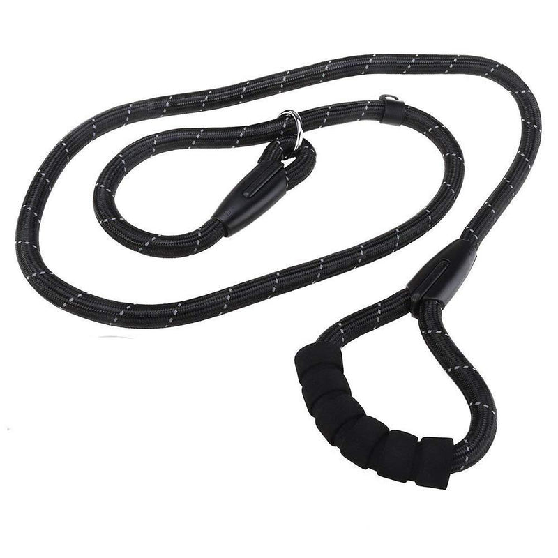 CN-Culture Reflective Dog Slip Collar for Running Walking Hiking, Durable Choke Leash P-Leash, Sponge Handle - PawsPlanet Australia