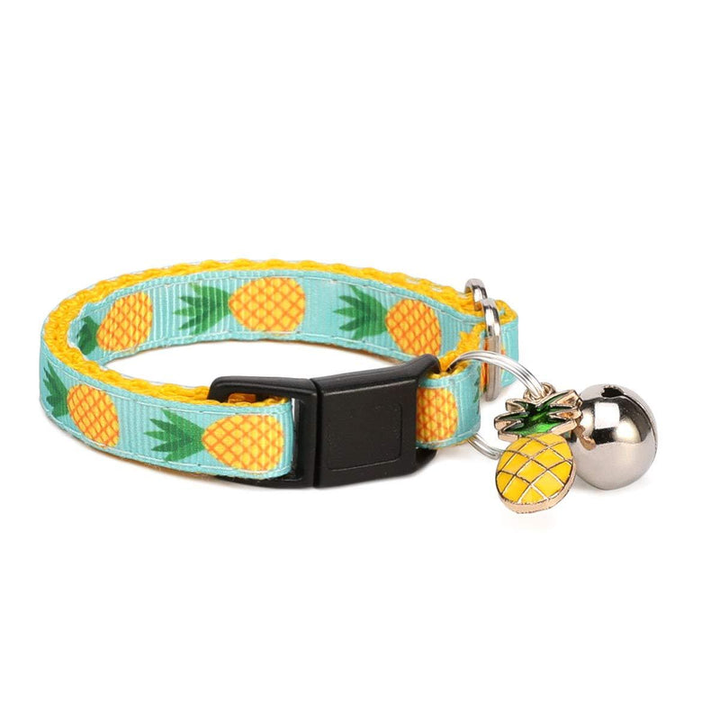 waaag Pet Supplies, (Tropical Pineapple) Cat Collar, Dog Collar, Cat Lead, Dog Lead, Small Dog Collar, Medium Dog Collar, Large Dog Collar (Pet Collar, XS) Pet Collar - PawsPlanet Australia