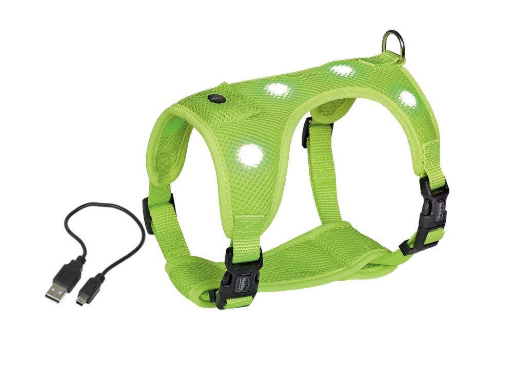 Nobby Flash Mesh LED Safety Harness Neon Yellow Small - PawsPlanet Australia