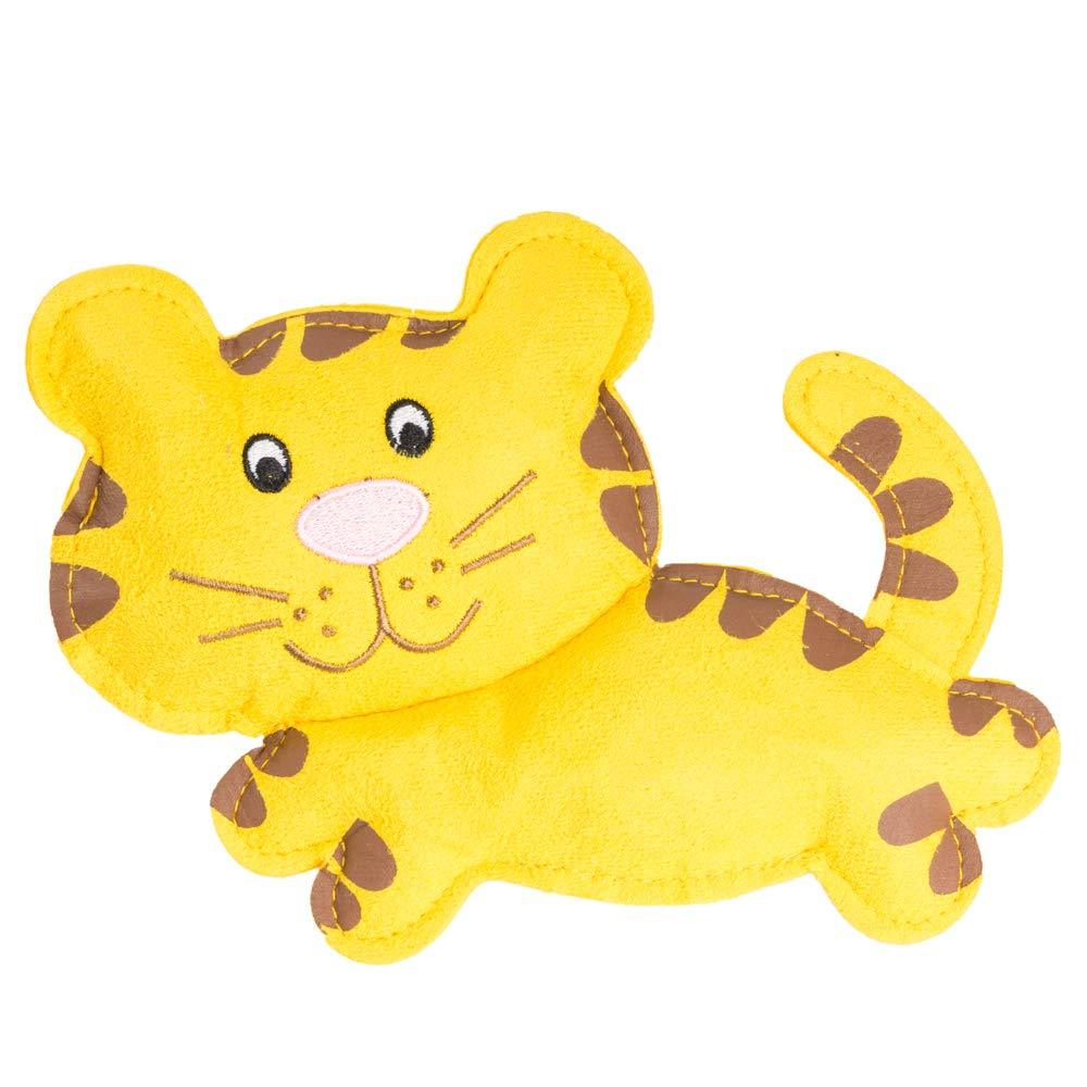 YUDOTE Cute Animal Series Dog Squeaky Plush Toy for Small,Medium,Large Dogs Chewing and Daily Play,25x16cm,Tiger 25 x 16cm Tiger - PawsPlanet Australia