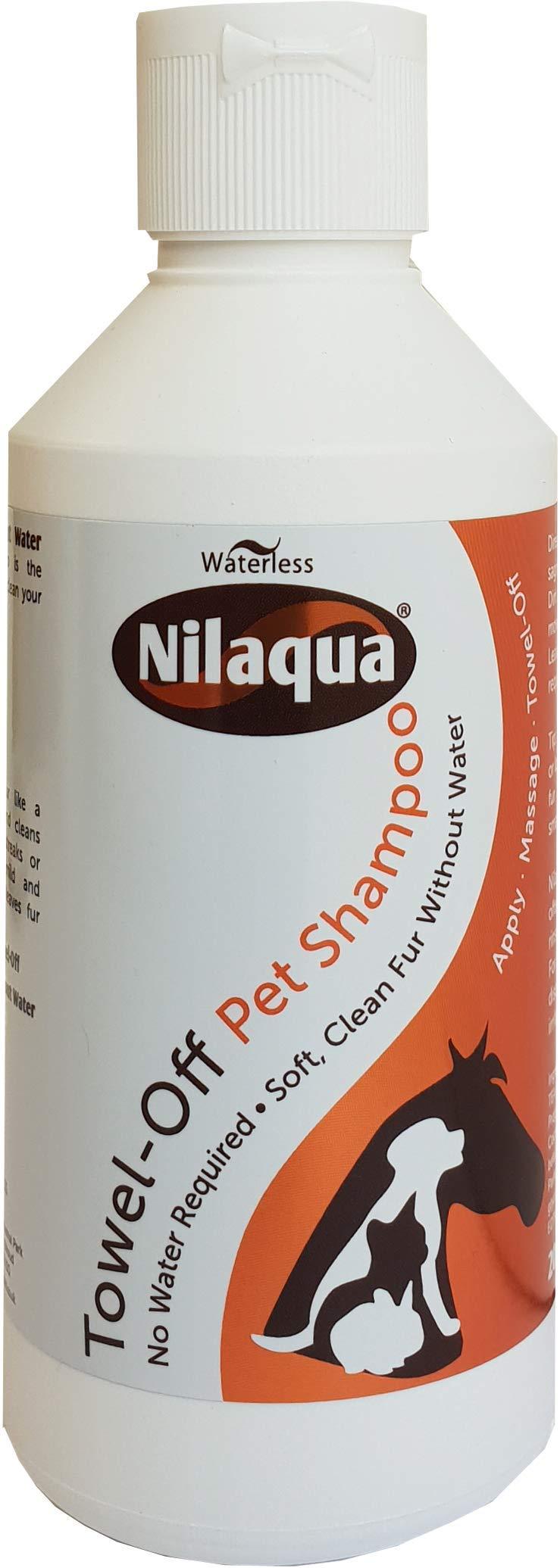 Waterless Nilaqua Towel-Off Pet Shampoo 200Ml, clear - PawsPlanet Australia