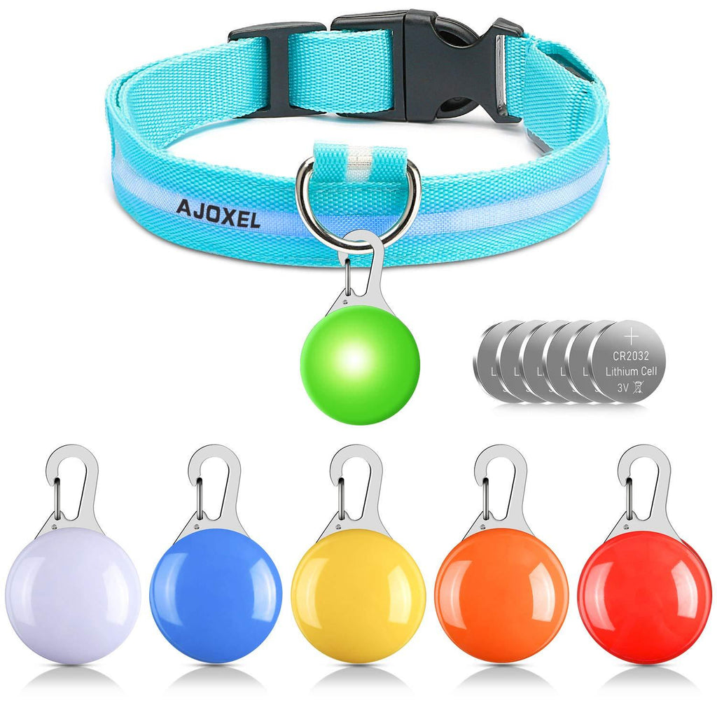 AJOXEL Dog Collar Light, 6PCS Colorful Clip-On Dog Lights for Collars, Cat Dog Collar Lights Led for the Dark, Waterproof Safety Pet Light for Night Walking with 3 Flashing Modes (6 Extra Batteries) - PawsPlanet Australia