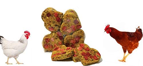 SIPW 100% Natural Ingredients Baked Hennys Strawberry Heart Cookies for Chickens Hens - PawsPlanet Australia