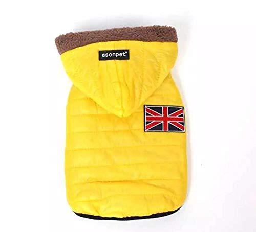 BAX Canine Colourful Parka Warm Dog Coat Yellow Suits Terrier & Dachshund 35-40cm - PawsPlanet Australia