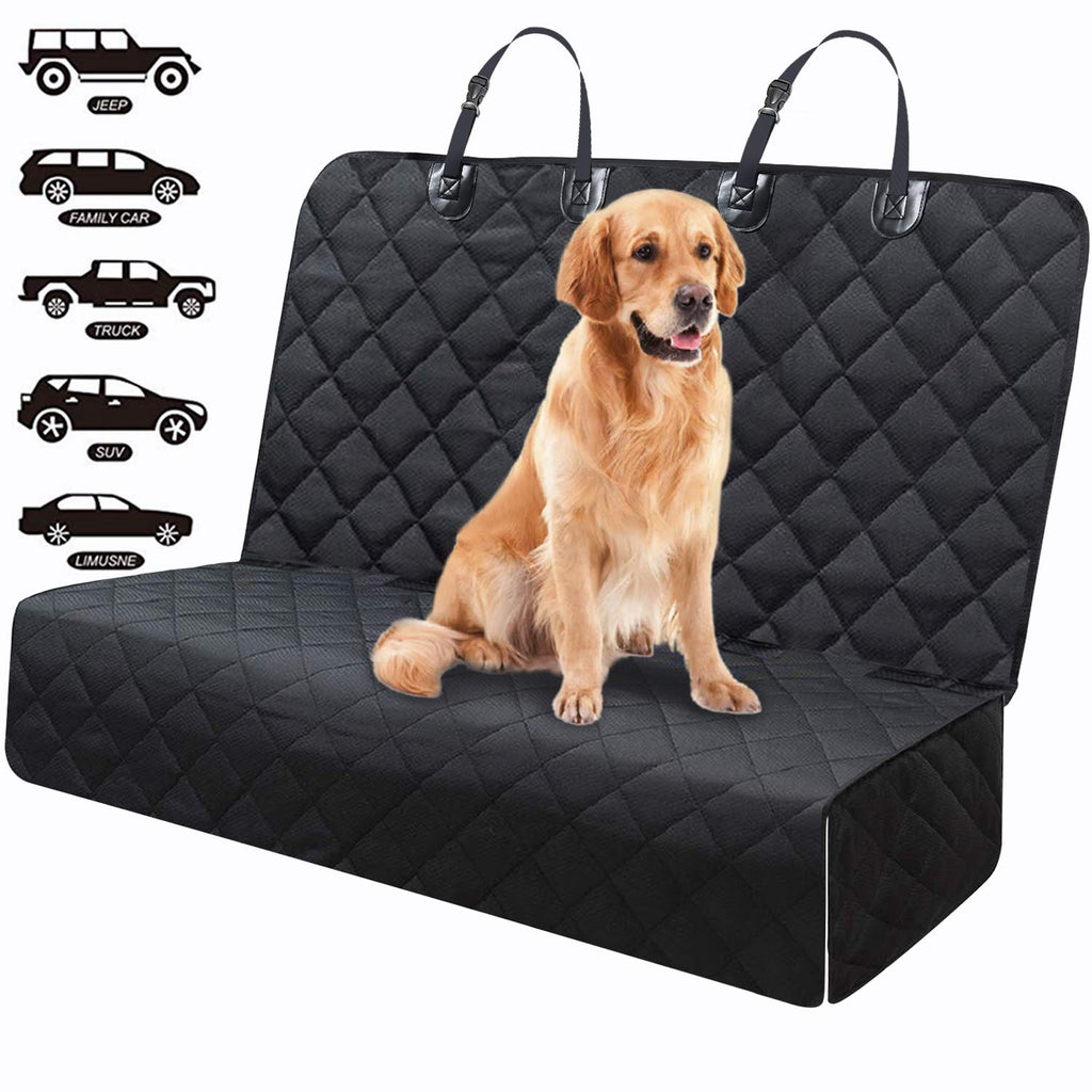 Fityou Dog Car Seat Cover Waterproof Dog Car Seat Carrier Back, 600D Oxford Fabric Dog Seat for Car, Waterproof Dog Hammock, Protector Rear Car Bench Scratch Proof Heavy Duty Dogs Travel Accessories - PawsPlanet Australia