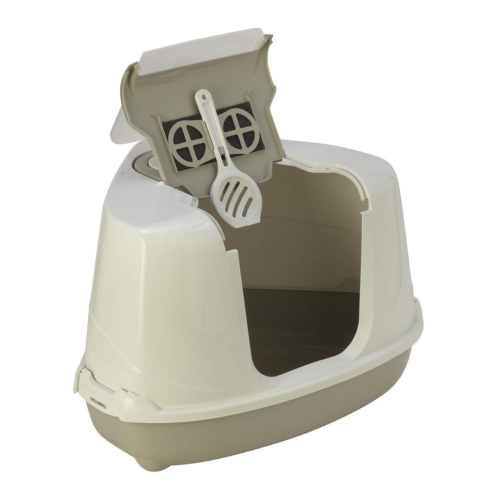 Petface Hooded Corner Cat Litter Tray - PawsPlanet Australia