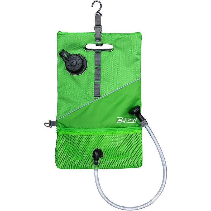 [Australia] - Kurgo Dog Go Shower | Camping Shower for Pets | Outdoor Dog Shower | Dog Shower Head | for Hiking, Camping, Beach | Portable Water Shower | Dog Travel Accessories | Holds 6L of Water, Grass Green 