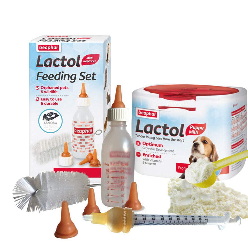 ALPHA DOG Beaphar Puppy Milk & Lactol Feeding Set Bottle Modified Syringe Nurser Whelping - PawsPlanet Australia