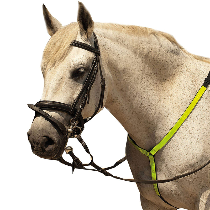 Harlequin Horse Riding Reflective Breastplate Hi-Vis Safe Adjustable Martingale - PawsPlanet Australia