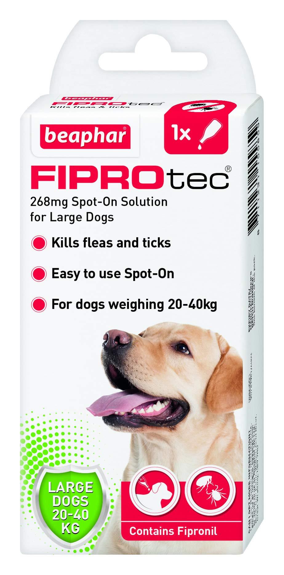 Beaphar FIPROtec Spot On Large Dog 1 Pipette - PawsPlanet Australia