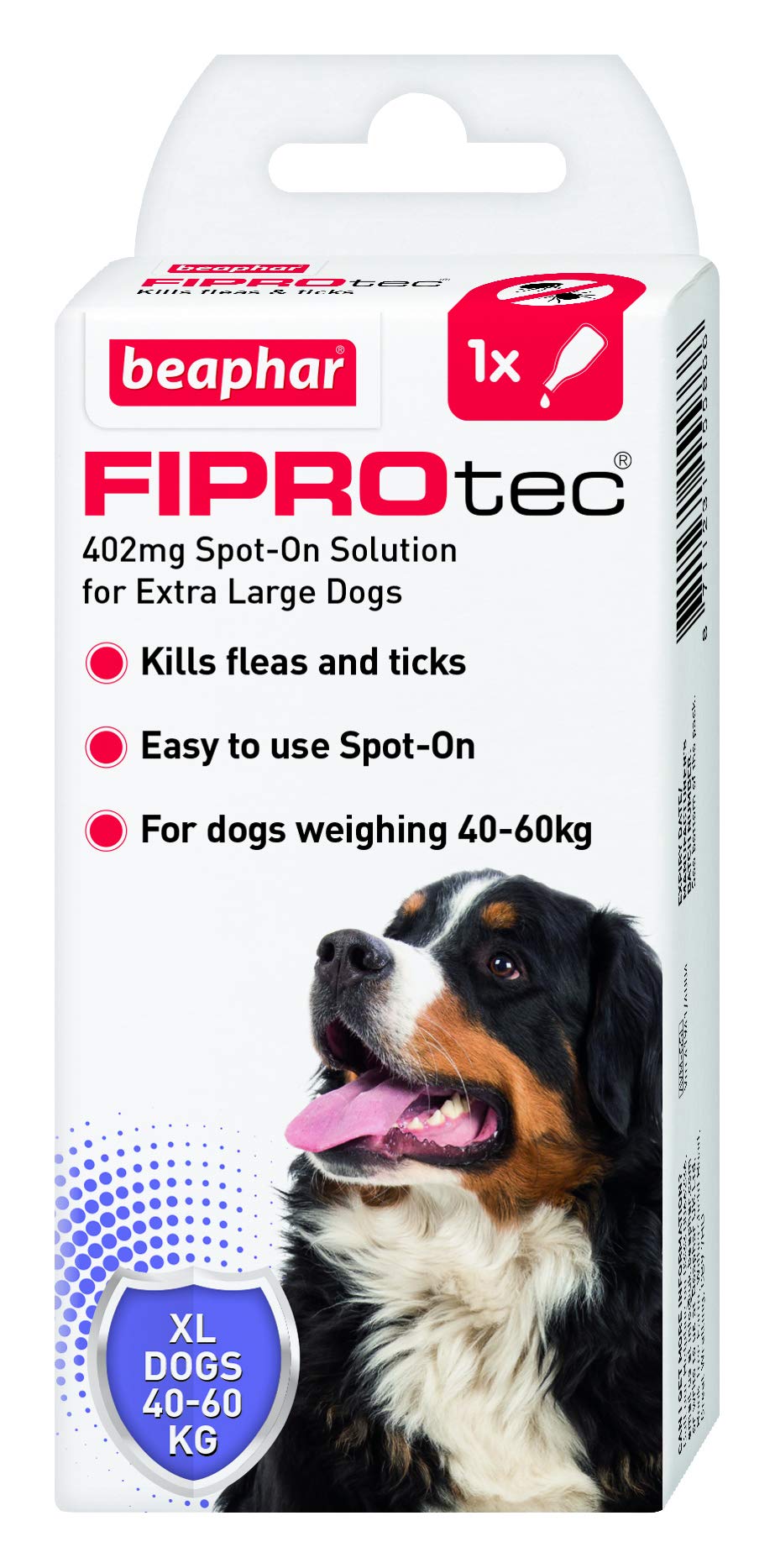 Beaphar FIPROtec Spot On Extra Large Dog 1 Pipette - PawsPlanet Australia