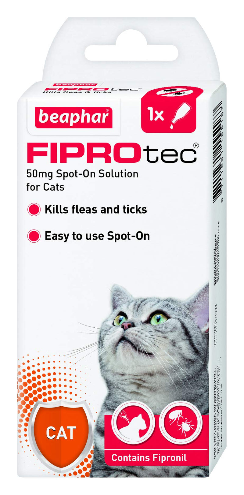 Beaphar FIPROtec Spot On Cat 1 Pipette - PawsPlanet Australia