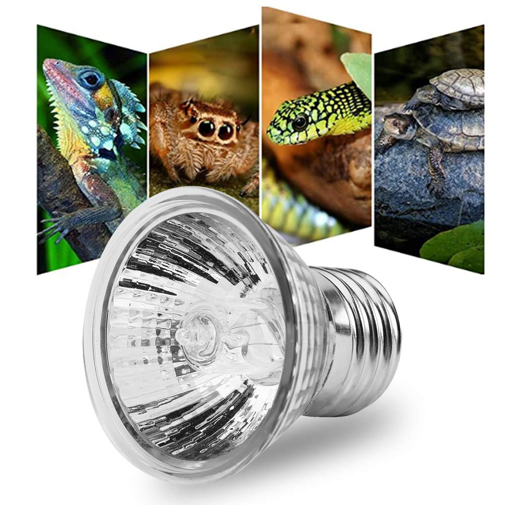 Zerodis 25W Reptile Heat Lamp Bulb, Heating Light Bulb with E27 Socket for Tortoise Sunbath, Heating Light Bulb Aquarium Sunbath Lamp Turtles Heat Emitter for Pet Reptile - PawsPlanet Australia