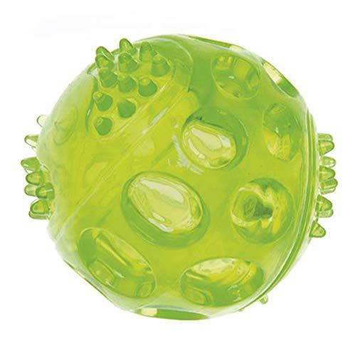 IMAC - EXTRA7 TPR Rubber Ball with LED 7.5 cm Green, Black - PawsPlanet Australia