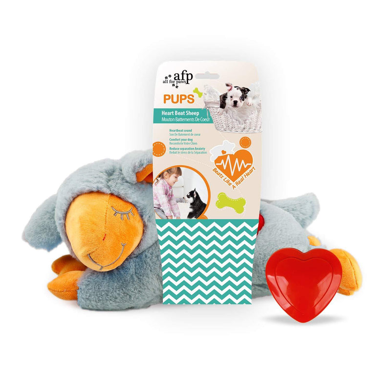 ALL FOR PAWS AFP Little Buddy - Heart Beat Sheep Grey - PawsPlanet Australia