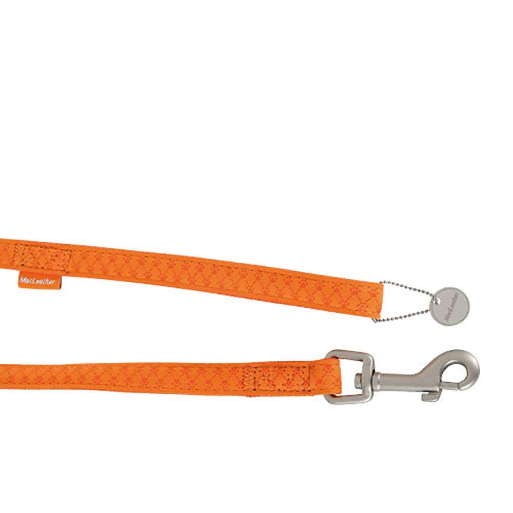 Doogy Mc Leather F1537 Simple Dog Lead Orange - PawsPlanet Australia