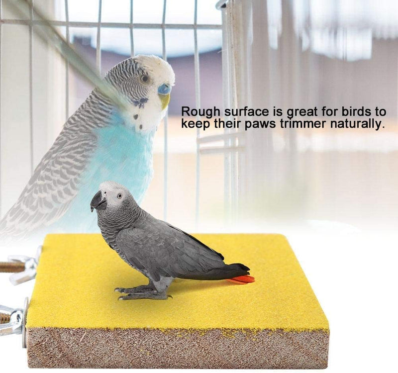 FTVOGUE Bird Perch Stand Nature Wood Platform Toy Playground Paw Grinding Clean for Pet Parrot Hamster Squirrel(02) 02 - PawsPlanet Australia