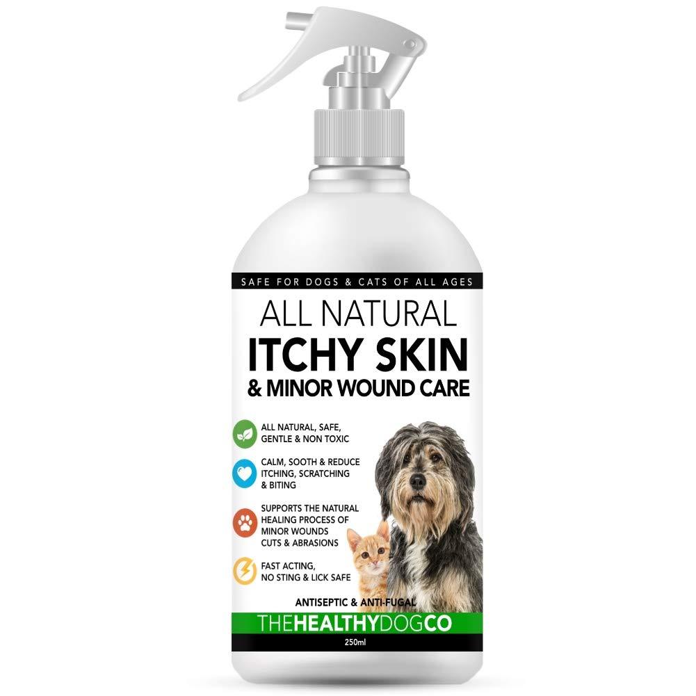 All Natural Itchy Skin & Minor Wound Care For Dogs & Cats | Quickly Calm, Sooth & Reduce Itching, Scratching & Biting | Healthy Lick Safe Anti-Fungal, Antiseptic, Anti Itch Skin Care Spray For Pets - PawsPlanet Australia