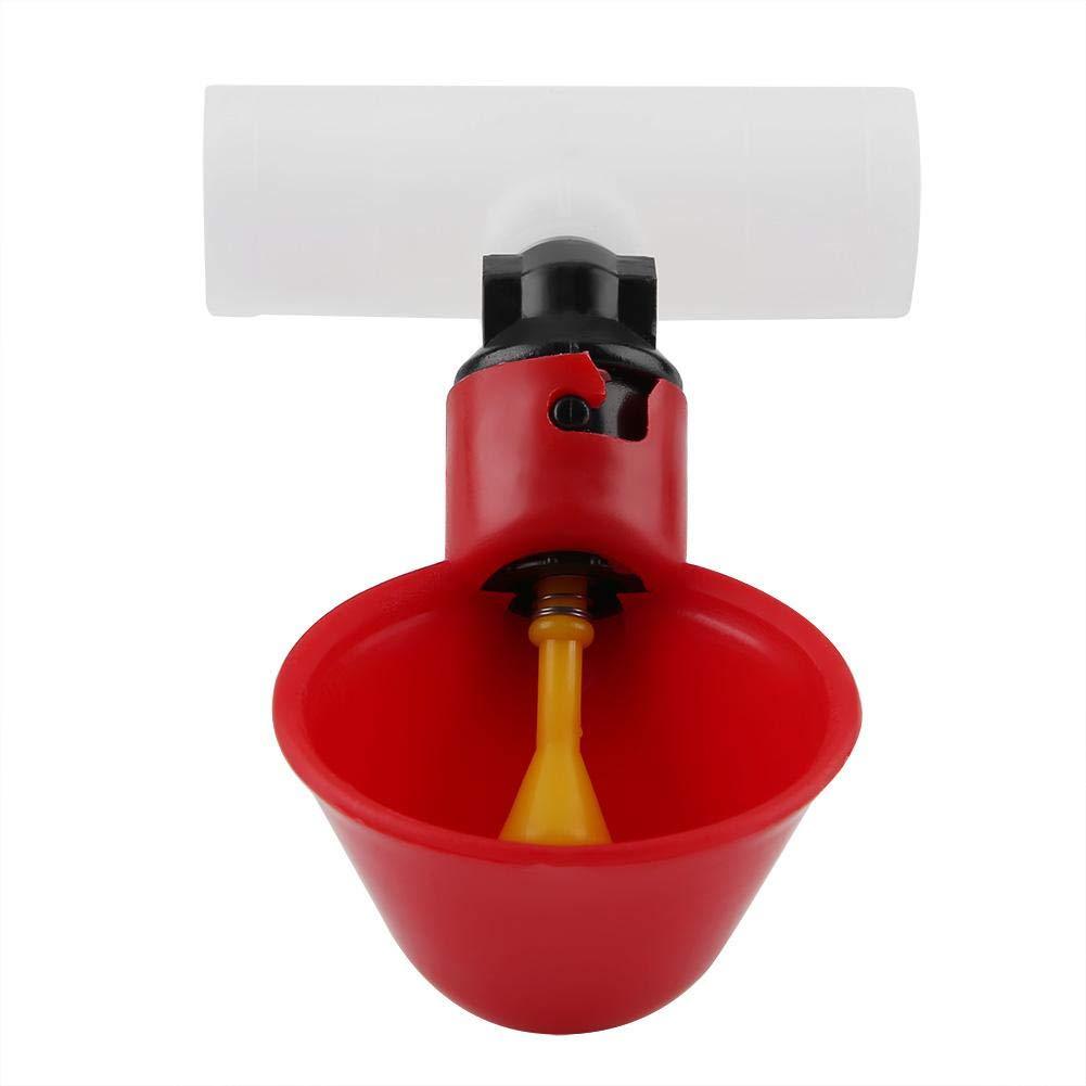 FTVOGUE Automatic Chicken Drinkers Waterers with Cups Bowls Water Drinking Dispenser Poultry Bird Feeder Tool(20mm / 0.7in) 20mm / 0.7in - PawsPlanet Australia