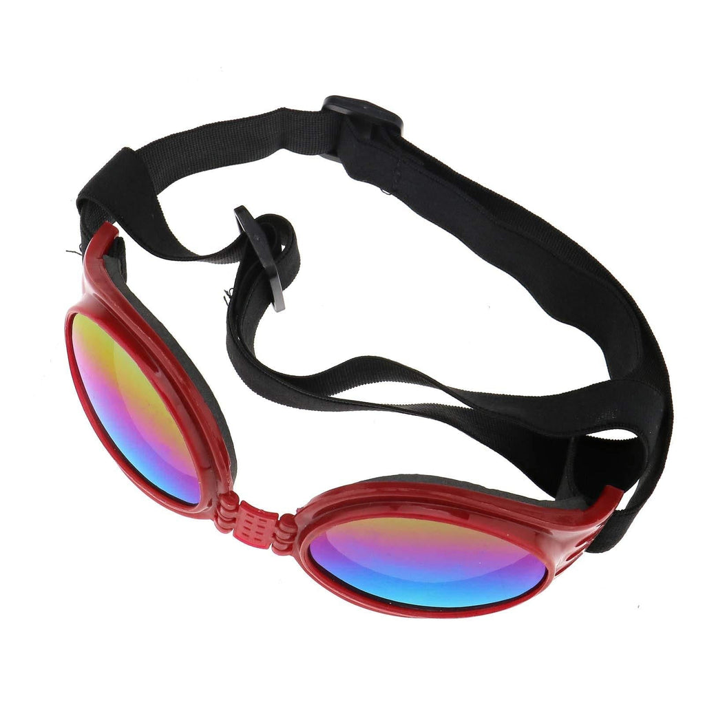ENET Pet Dog Anti-wind Glass UV Sunglasses Protection Eye Wear Red - PawsPlanet Australia