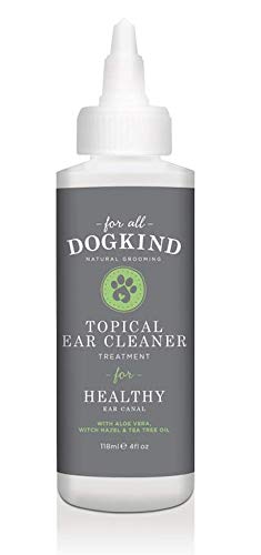 For All DogKind Topical Ear Cleaner | Natural Cleanser Liquid 118ml | Dissolves Ear Wax & Dislodges Dirt and Debris - PawsPlanet Australia