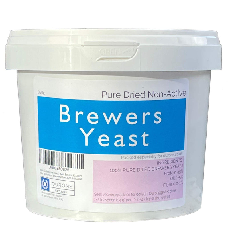 Brewers Yeast For Horses, Dogs Pets 350g Tub - PawsPlanet Australia