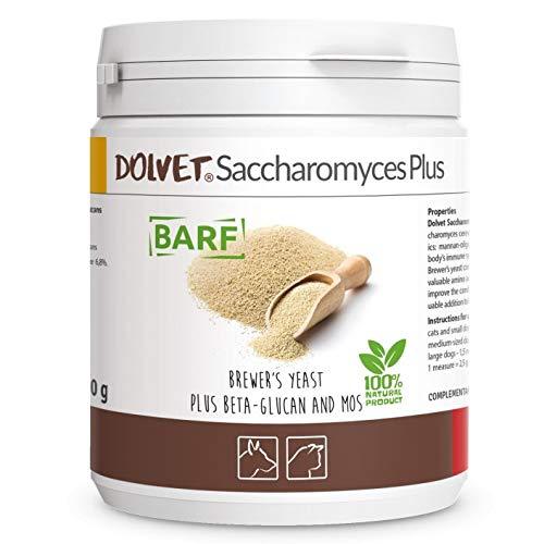 PETS Dolfos Dolvet Saccharomyces Plus 300g Brewer's yeast Prebiotic Beta Glucan for Dogs & Cats BARF 100% Natural - PawsPlanet Australia