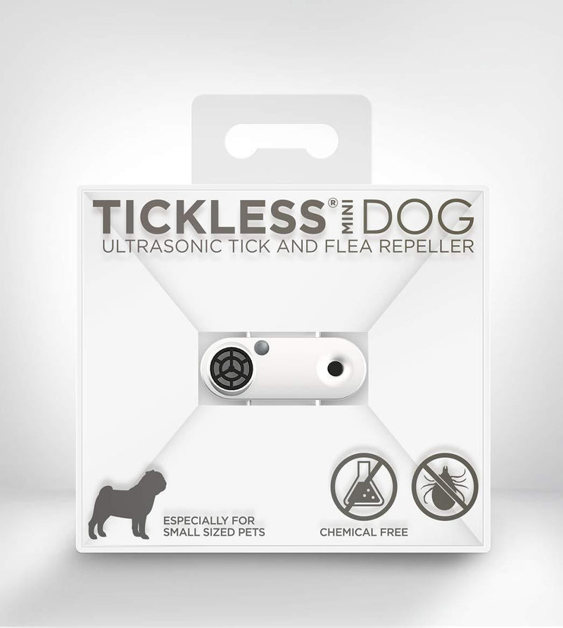 Tickless Mini Dog – Ultrasonic, Natural, Chemical-Free tick and flea Repeller – White - PawsPlanet Australia