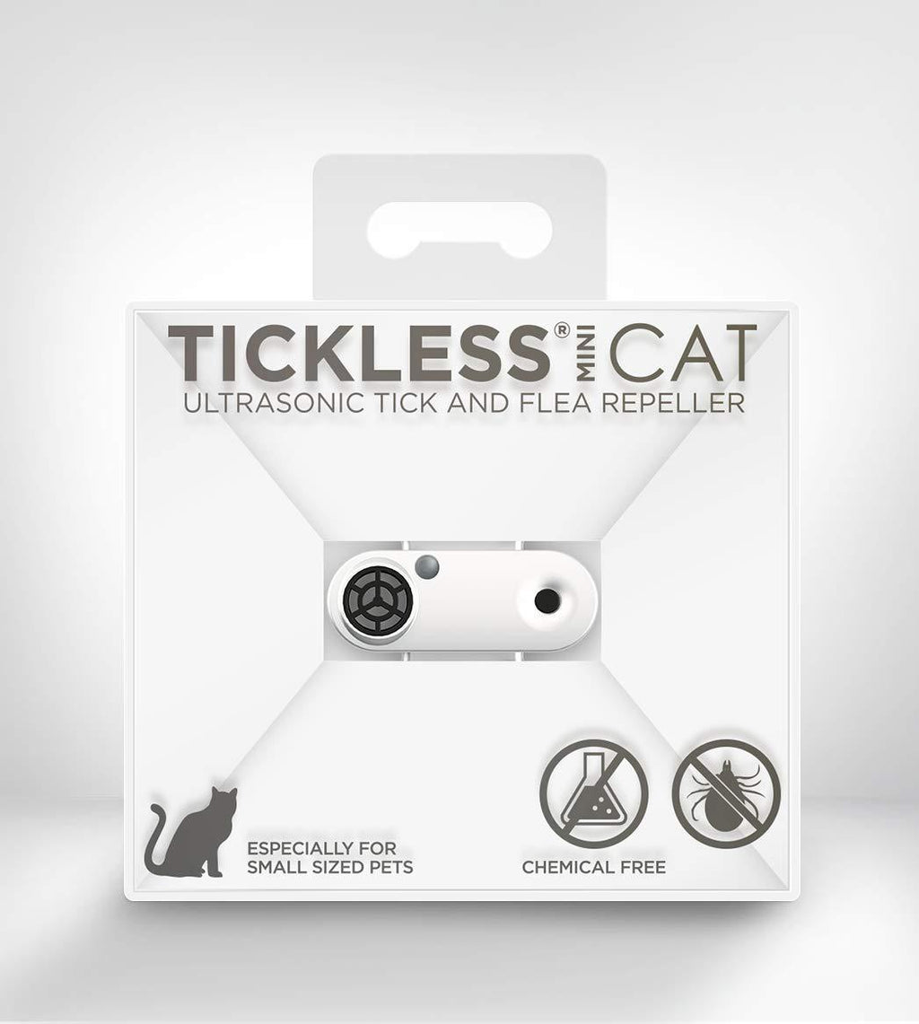 Tickless Mini Cat – Ultrasonic, Natural, Chemical-Free tick and flea Repeller – White - PawsPlanet Australia