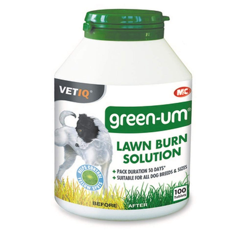 VetIQ Green-UM Lawn Burn Solution Tablets For Dogs (100 Tablets) (May Vary) - PawsPlanet Australia