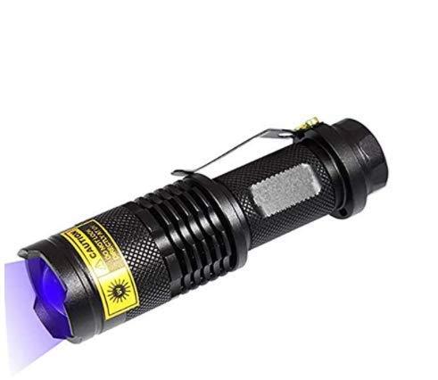 UV 365nm Flashlight Torch Ultraviolet Light 5W UV LED Zoomable Black Light Torches Portable for Counterfeit Detection Document Verification Photography and Body Fluid Identification - PawsPlanet Australia