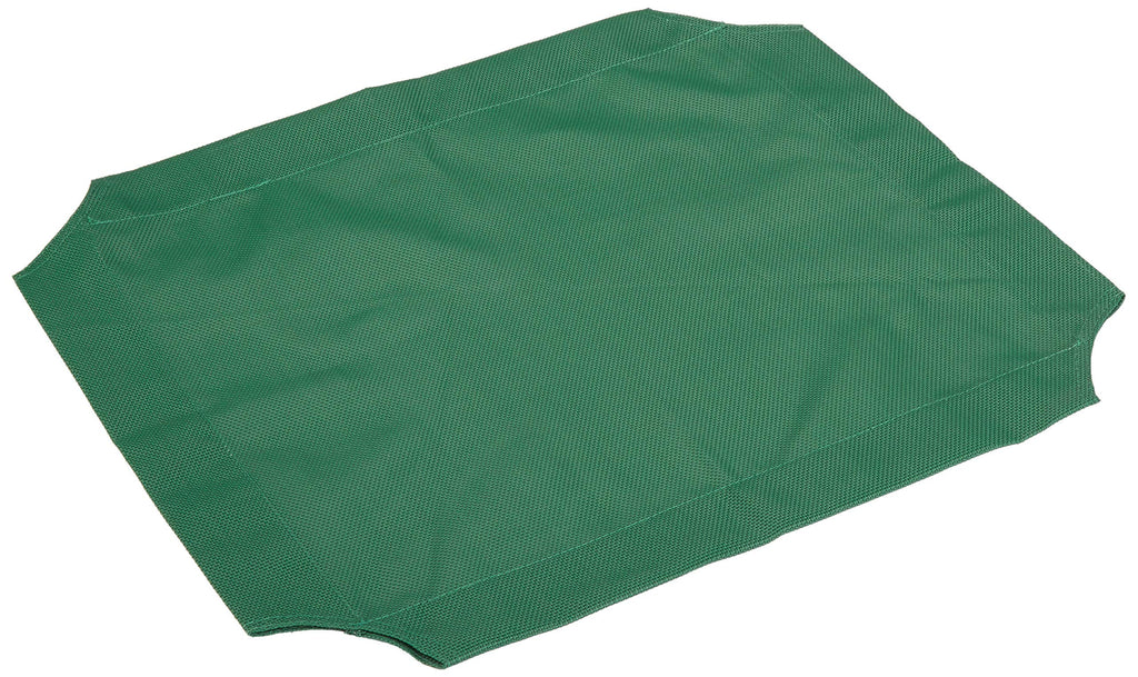 Amazon Basics Elevated Cooling Pet Bed Replacement Cover - Extra Small, Green XS Replacement Cover - Green - PawsPlanet Australia