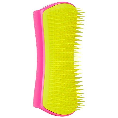Pet Teezer, Detangling and Dog Grooming Brush, Pink and Yellow - PawsPlanet Australia